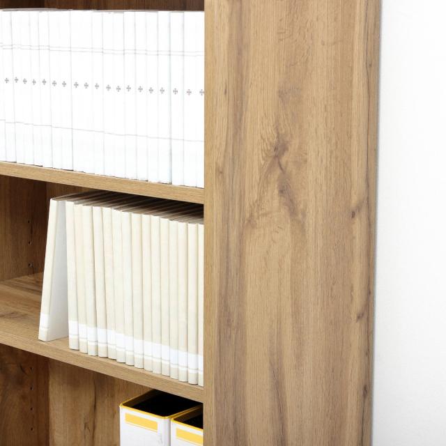 組立不要】本棚 ブラウン 組み立ていらずな完成品収納棚特集【書斎家具屋】