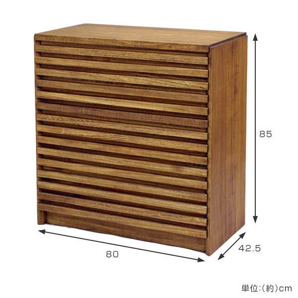 桐チェスト 4段 総無垢 洋タンス ルーバーデザイン 幅80cm （ 開梱設置 総桐 たんす チェスト 収納 木製チェスト 桐 4段チェスト 木製 衣類収納 衣類 小物整理 引き出し 引出し 整理タンス 着物収納 着物 木目 リビング収納 ）_1