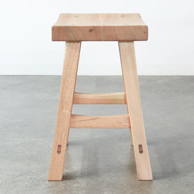 スツール 2脚セット 高さ42.5cm クルミ クリア塗装 日本製 （ 開梱設置 チェア イス 椅子 腰掛け 天然木 木製 完成品 サイドテーブル ミニテーブル 耐荷重100kg ダイニング リビング 玄関 子供部屋 チェアー ディスプレイ ）_17