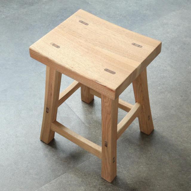 スツール 2脚セット 高さ42.5cm クルミ クリア塗装 日本製 （ 開梱設置 チェア イス 椅子 腰掛け 天然木 木製 完成品 サイドテーブル ミニテーブル 耐荷重100kg ダイニング リビング 玄関 子供部屋 チェアー ディスプレイ ）_18