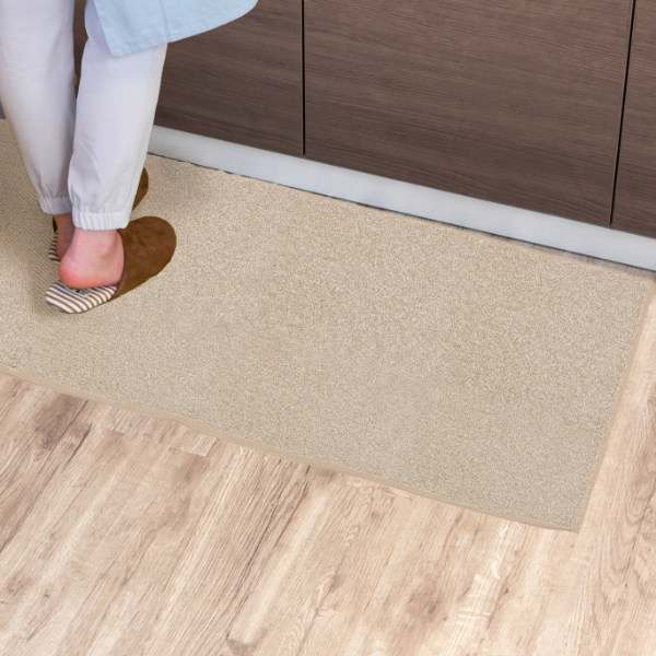 キッチンマット 1cm単位 オーダー 60×261〜280cm バーバークラフト オーバーロック加工 （ 日本製 キッチン マット サイズオーダー 60cm イージーオーダー 防炎 抗菌 防ダニ 制電 台所マット 長さ選べる ）_7