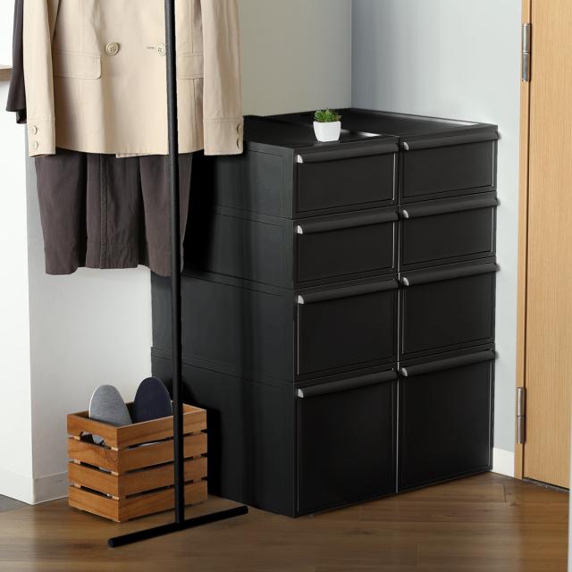 収納ケース 同色4個セット 引き出し S 幅32×奥行52×高さ16.1cm