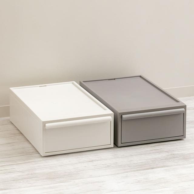 収納ケース 同色4個セット 引き出し S 幅32×奥行52×高さ16.1cm クローゼットシステム （ 収納 クローゼット 衣類収納 衣装ケース 積み重ね プラスチック 日本製 ）_11