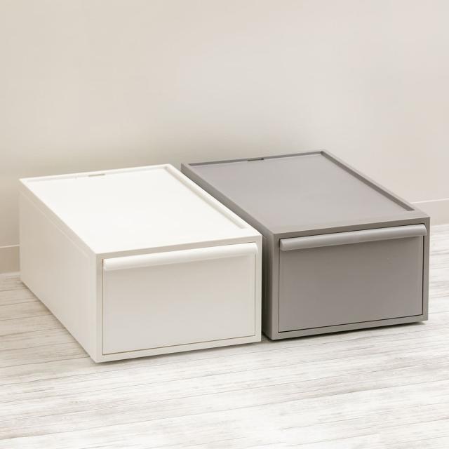 収納ケース 同色3個セット 引き出し M 幅32×奥行52×高さ21.5cm クローゼットシステム （ 収納 クローゼット 衣類収納 衣装ケース 積み重ね プラスチック 日本製 ）_11