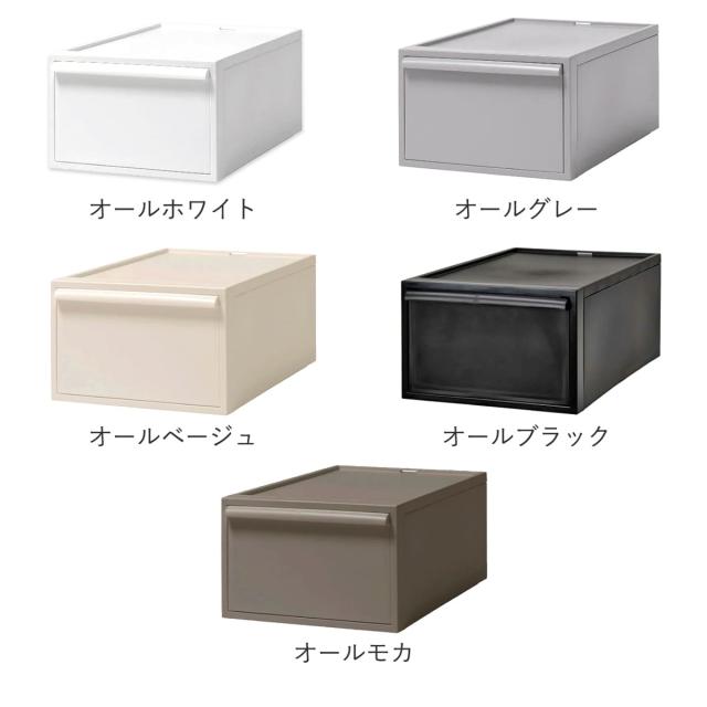 収納ケース 同色3個セット 引き出し M 幅32×奥行52×高さ21.5cm クローゼットシステム （ 収納 クローゼット 衣類収納 衣装ケース 積み重ね プラスチック 日本製 ）_3