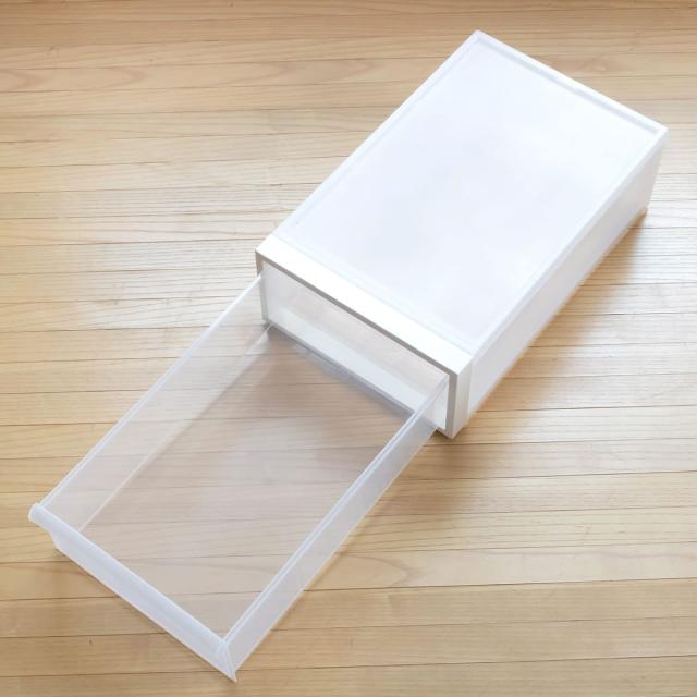 収納ケース 引き出しタイプ クローゼットシステム 高さ16.1cm 日本製 同色4個セット （ 収納 衣装ケース 収納ボックス クローゼット収納 プラスチック 押入れ収納 スタッキング 積み重ね プラスチック製 衣類ケース 引き出し ）_12