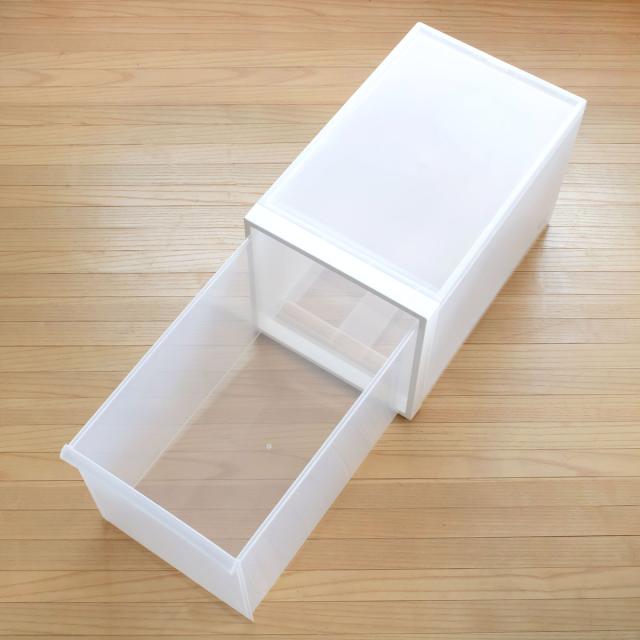 収納ケース 引き出しタイプ クローゼットシステム 高さ31.8cm 日本製 同色2個セット （ 収納 衣装ケース 収納ボックス クローゼット収納 プラスチック 押入れ収納 スタッキング 積み重ね プラスチック製 衣類ケース ）_12