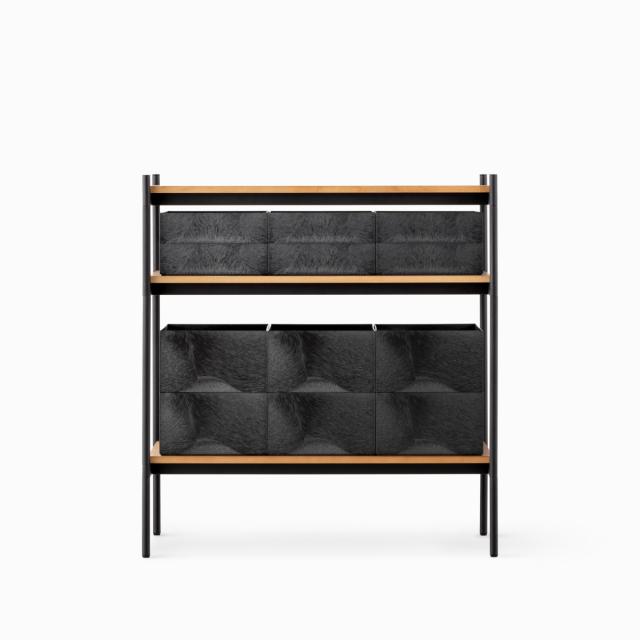 オープンラック 82×50cm 3段 450-SLセット シェルビングシステム