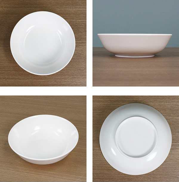 ボウル 15cm プラスチック 軽量 皿 食器 洋食器 （ 中鉢 白い食器