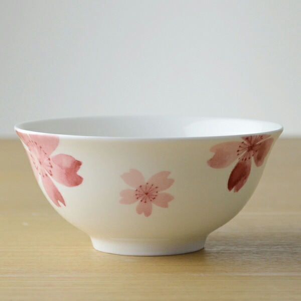 お茶碗 桜 ボーンチャイナ 食洗機対応 （ 茶碗 飯碗 和食器