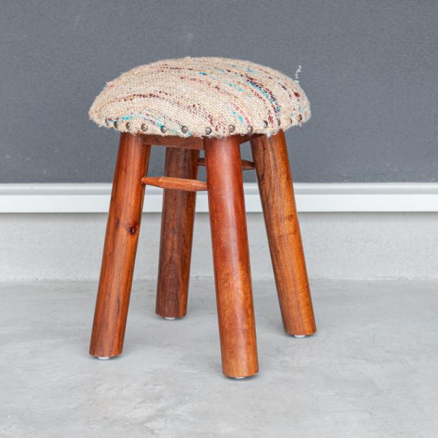 木製 丸イス スピンスツール2脚セット ハンドメイド