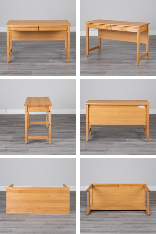 学習机 幅120cm 引出し付 トライA （ デスク 学習デスク 机 勉強机