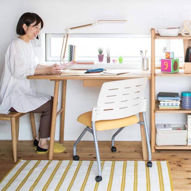 デスクチェア スツール 高さ42cm パルレ （ チェア チェアー イス 椅子 いす 木製 天然木 サイドテーブル 観葉植物 花台 ディスプレイ 来客用 キッチン サブチェア 玄関 リビング ）_6