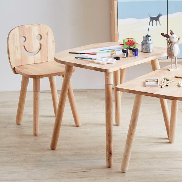 キッズデスク チェアセット 継ぎ脚付 NATURAL SIGNATURE （ デスク 机 子供 子ども キッズ 木製 天然木 高さ調整 キッズチェア テーブル キッズテーブル 椅子 学習机 リビング学習 お絵描き 絵本 勉強 子どもデスク おしゃれ ）