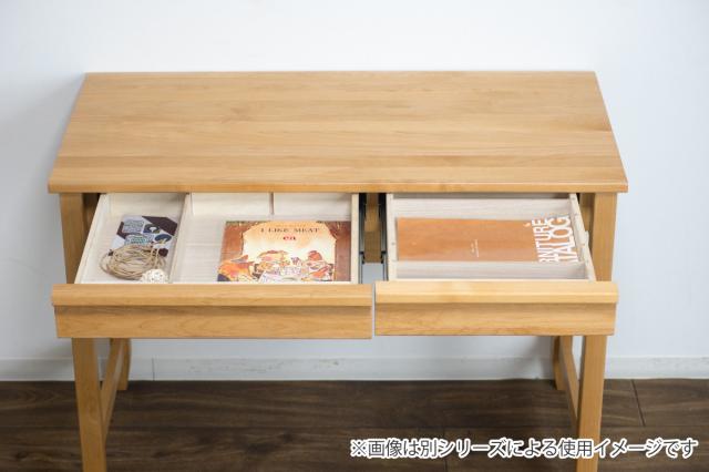 学習机 幅100cm 引出し付 トライR （ デスク 学習デスク 机 勉強机 木製 天然木 引き出し A3 A4 リビング学習 パソコンデスク ワークデスク リビングデスク 書斎 木製デスク シンプルデスク PCデスク モダン ）_4