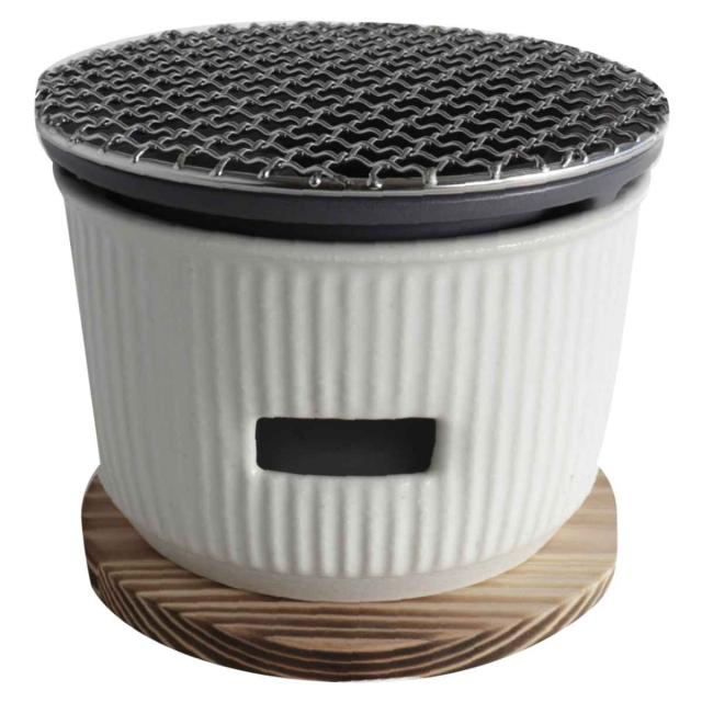 炭焼きグリル 小 陶器 日本製 ロロ The Chef 卓上コンロ 七輪 （ LOLO