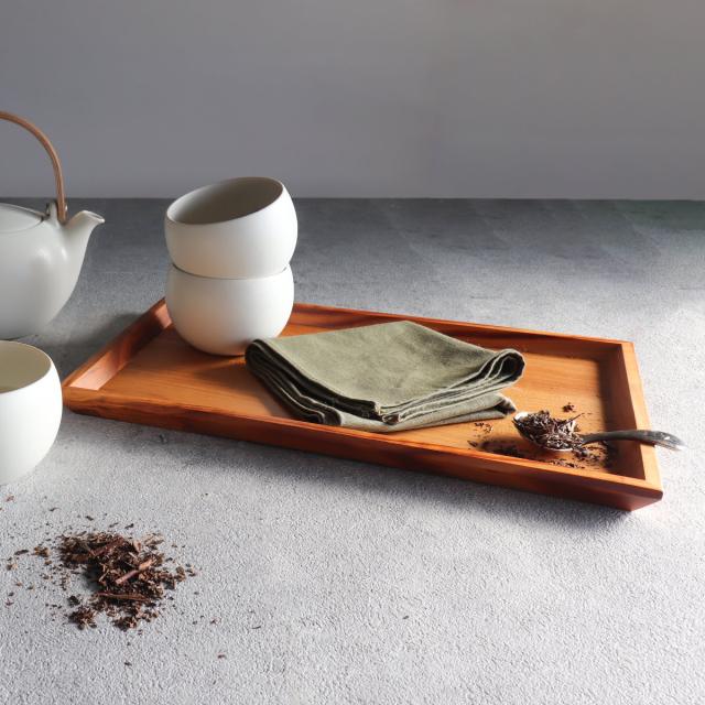 キッチントレー SALIU 山桜 茶膳 （ トレー トレイ キッチントレイ 木製 天然木 日本製 無垢材 33cm おしゃれ シンプル 北欧 モダン ナチュラル ）_2