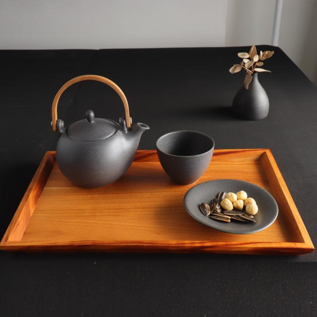 キッチントレー SALIU 山桜 茶膳 （ トレー トレイ キッチントレイ 木製 天然木 日本製 無垢材 33cm おしゃれ シンプル 北欧 モダン ナチュラル ）_3