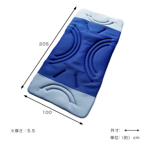 敷き布団 シングル ルナエアー スマート 洗濯可能 薄型 軽量 メッシュ生地 （ 敷き 布団 ふとん 薄い 軽い 丸洗い 通気性 敷布団 敷きふとん 日本製 ベッド 寝具 寝心地 快適 やわらかい 収納ケース付き ）_1