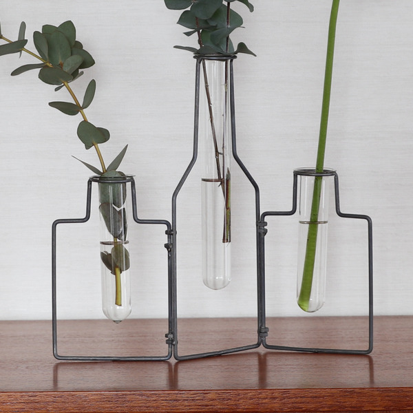 ガラス　花瓶　花器　フラワーベース　一輪挿し　置物 楽天市場】Kaki フラワーベース 花器 カキ インテリア 花瓶