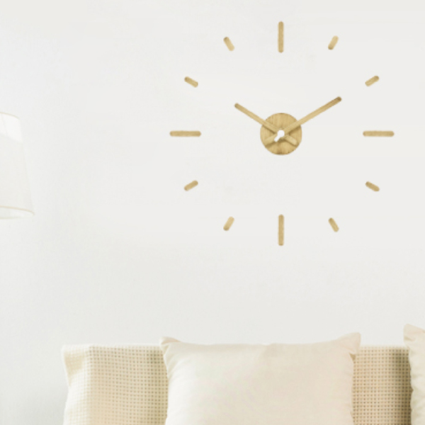 掛け時計 ウォールクロック Wood 時計 ステッカー 壁掛け時計 アナログ インテリア 雑貨 貼る シール 壁 壁時計 穴をあけない 賃貸 賃の通販はau Pay マーケット お弁当グッズのカラフルbox