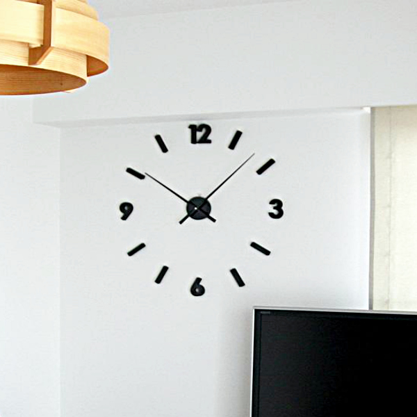 掛け時計 SEPARATE CLOCK 壁掛け 時計 レイアウト ステッカー （ 壁掛け時計 ウォールクロック 壁 ウォールステッカー インテリア オリジナル とけい クロック 立体的 取り付け 簡単 貼るだけ おしゃれ ）の通販は 5,995円