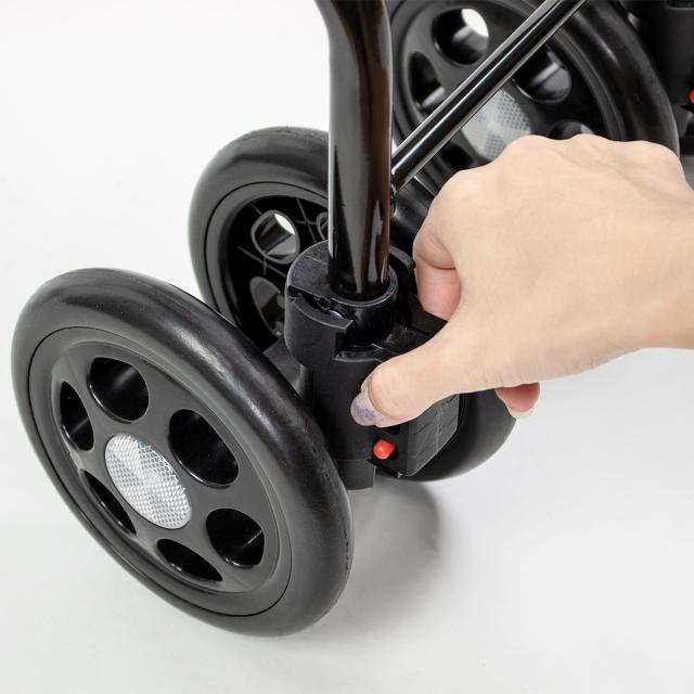 シルバーカー スリムムーヴ 軽量 コンパクト 座れる おしゃれ （ カート 歩行器 歩行車 折りたたみ アルミ製 歩行補助 介護 高齢者 収納 歩行補助車 手押し車 散歩 介護用 高さ調節 老人 シニア ）_12
