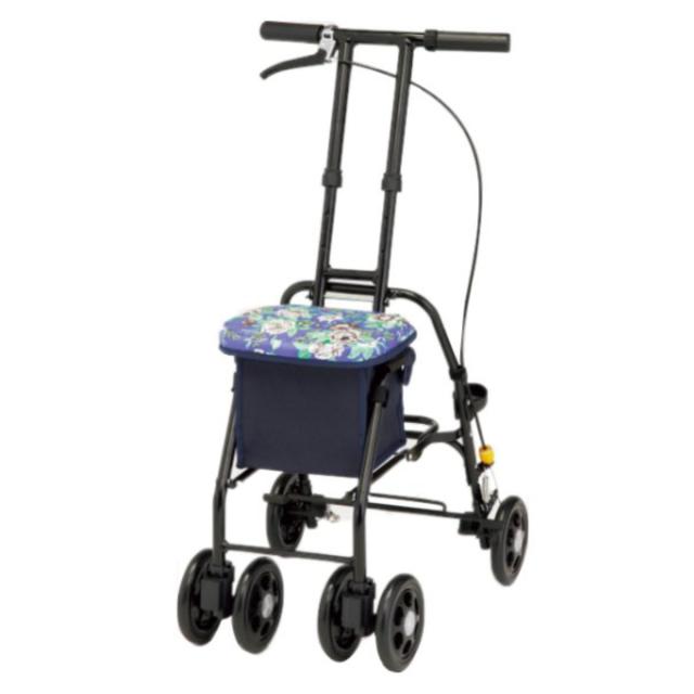 シルバーカー スリムムーヴ 軽量 コンパクト 座れる おしゃれ （ カート 歩行器 歩行車 折りたたみ アルミ製 歩行補助 介護 高齢者 収納 歩行補助車 手押し車 散歩 介護用 高さ調節 老人 シニア ）_18