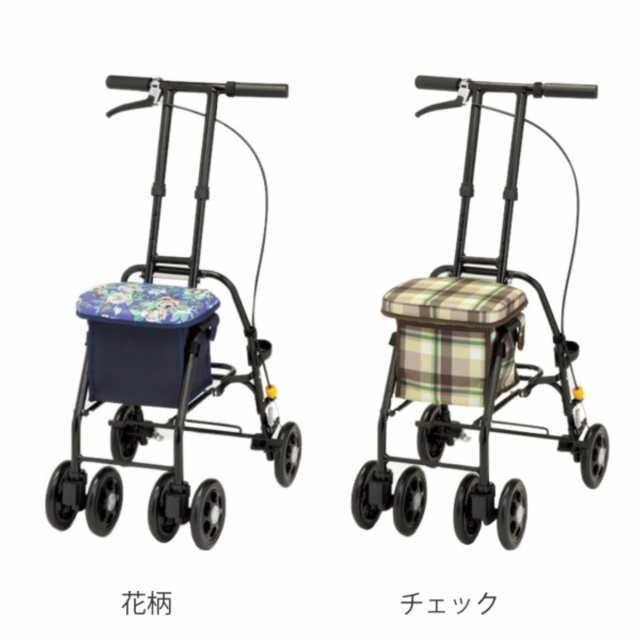 シルバーカー 歩行介助 補助具 手押し車 コンパクト 軽量 おしゃれ ag083