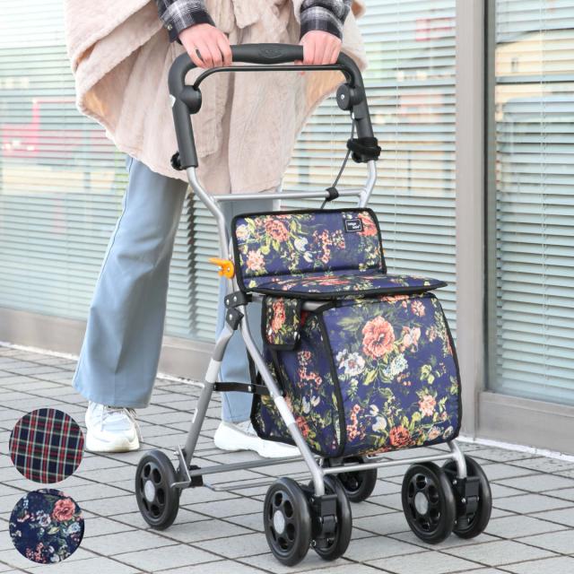 シルバーカー ミドルタイプ ルーク 幅広ハンドル 折りたたみ （ カート