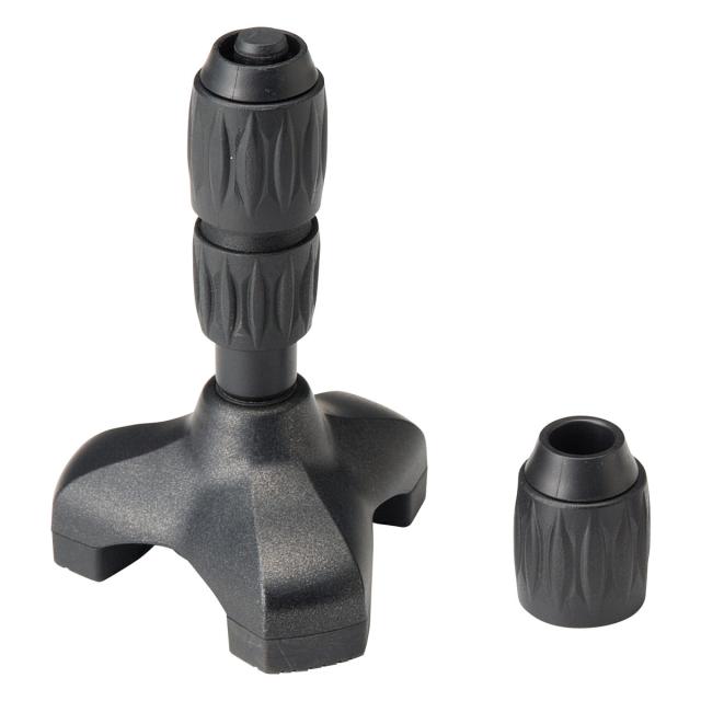 パーツのみ グッドギア もっちートリプル GG-1619 （ マキテック 杖 杖先 パーツ 交換用キット ステッキ つえ ツエ 杖用 ゴム 交換 交換用 3点 三点 自立式 衝撃吸収 安定感 ブラック 介護 介護用品 ）