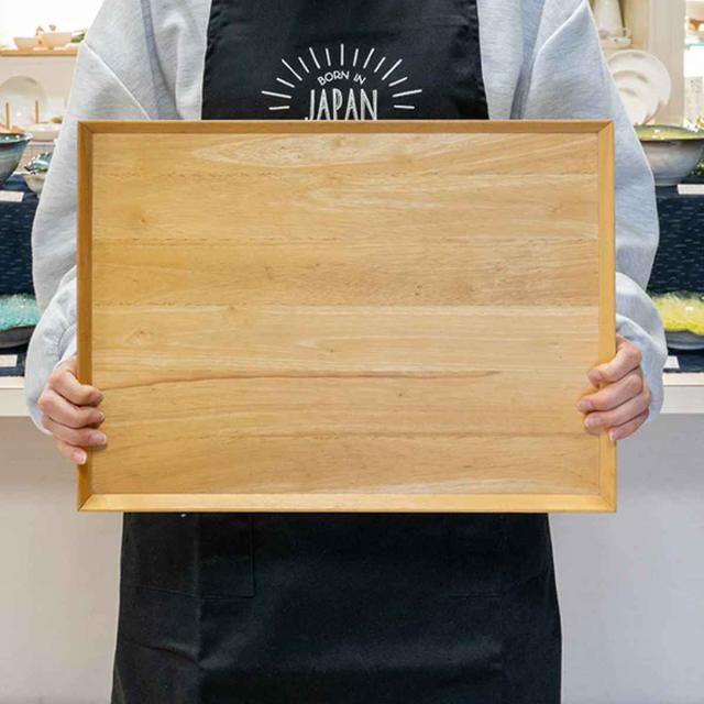 木製ラウンドトレイ 約30cm