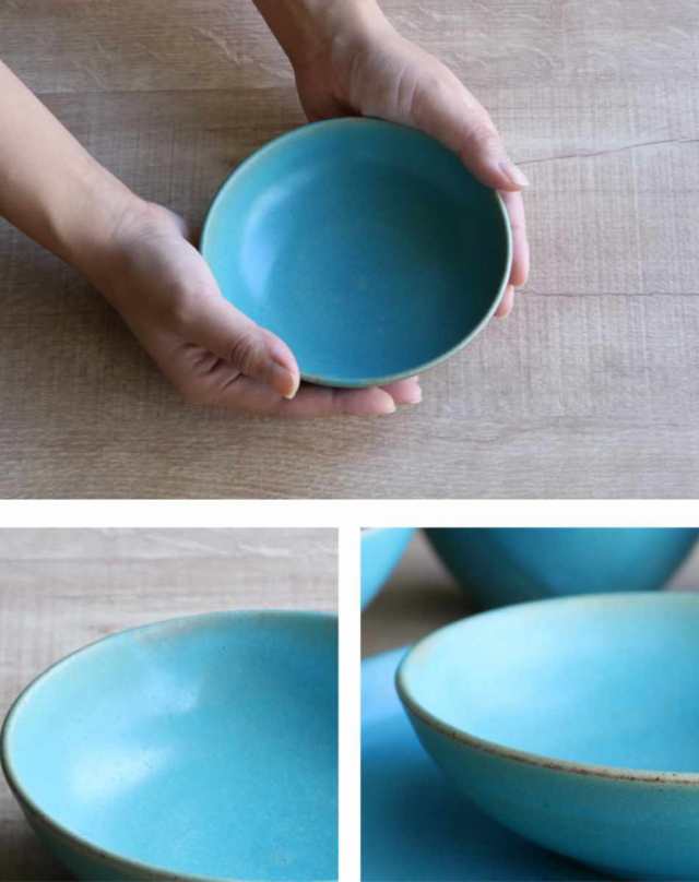 ボウル 14cm Blueシリーズ 陶器 食器 笠間焼 日本製 （ 食洗機