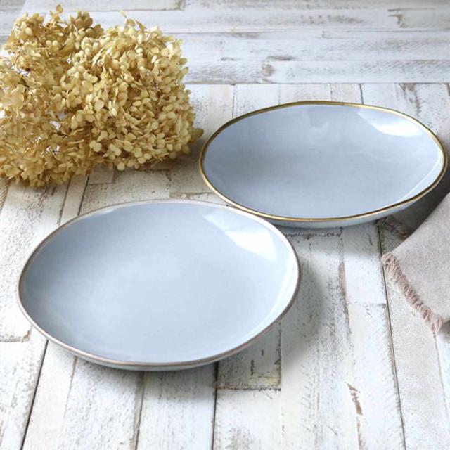 カレー＆パスタ皿 21cm スリール Sourire 笠間焼 皿 食器 洋食器 陶器