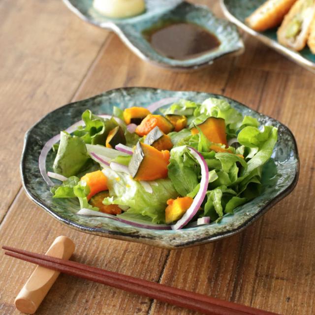 ボウル 18.5cm サラダボウル 浅鉢 KANADE 陶器 （ 電子レンジ対応 鉢