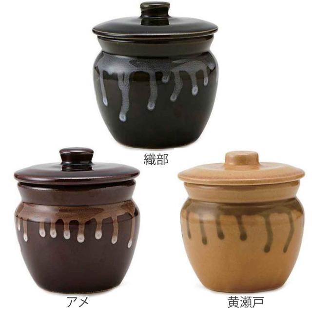 漬物容器 240ml ミニカメ 2号 陶器製 日本製 （ 陶器 漬物樽 つけもの