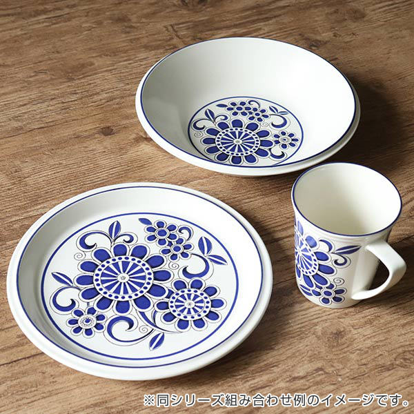 ボウル 22cm リバイバル REVIVAL ブルーフラワー Blue Flower 皿