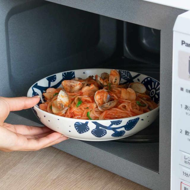 パスタプレート 20cm AIKA 硬質陶器 同柄4枚セット （ 食洗機対応 電子レンジ対応 オーブン対応 皿 中皿 お皿 深皿 パスタ皿 ボタニカル柄 草 花 柄 和食 洋食 おしゃれ かわいい オムライス パスタ カレー シチュー ）_9