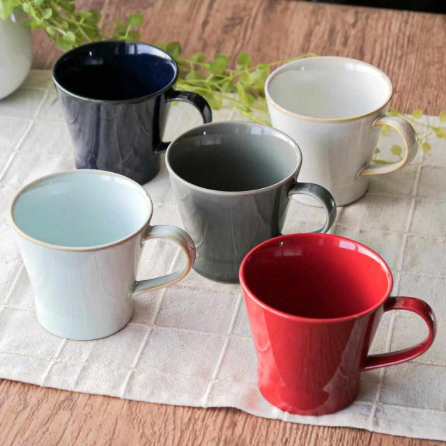 マグカップ 350ml HINATA 陶器 （ 食洗機対応 電子レンジ対応 コップ カップ マグ コーヒーカップ 洋食器 鮮やか コーヒー 紅茶 ポタージュ 大きい おしゃれ テーブルウェア ）