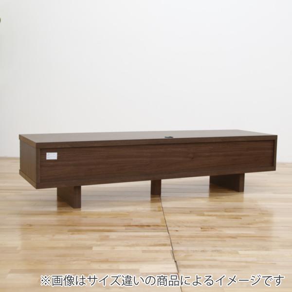 テレビ台 ローボード 天然木前板 ダークガラス引き戸 Ride 約幅178cm