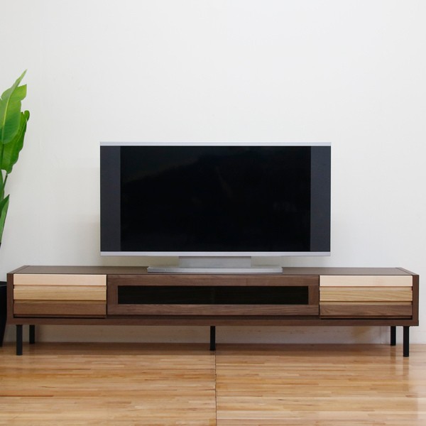 日本製 天然木 ＴＶ台 【91cm幅 ブラウン】 完成品 テレビ台 TVボード