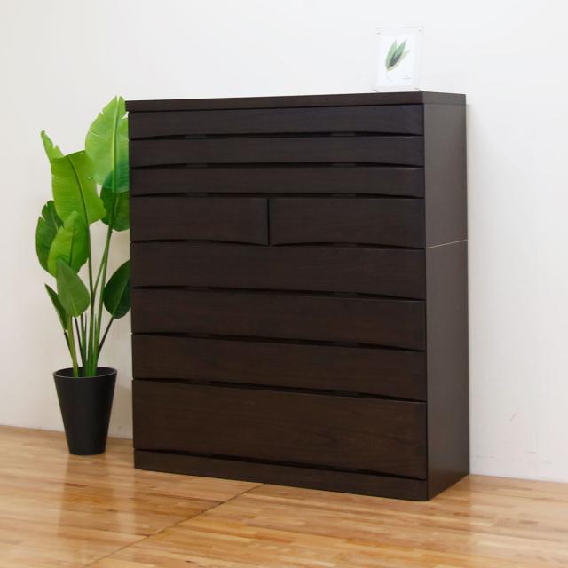 ダークブラウン 桐タンス　 引き出し式チェスト 桐チェスト 幅60cm 幅80cm 幅100cm 幅120cm スライドレール ダーク
