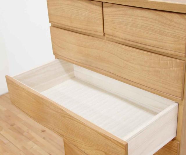 桐たんす 4段 モダンデザイン 桐詞 日本製 約幅89cm （ 開梱設置
