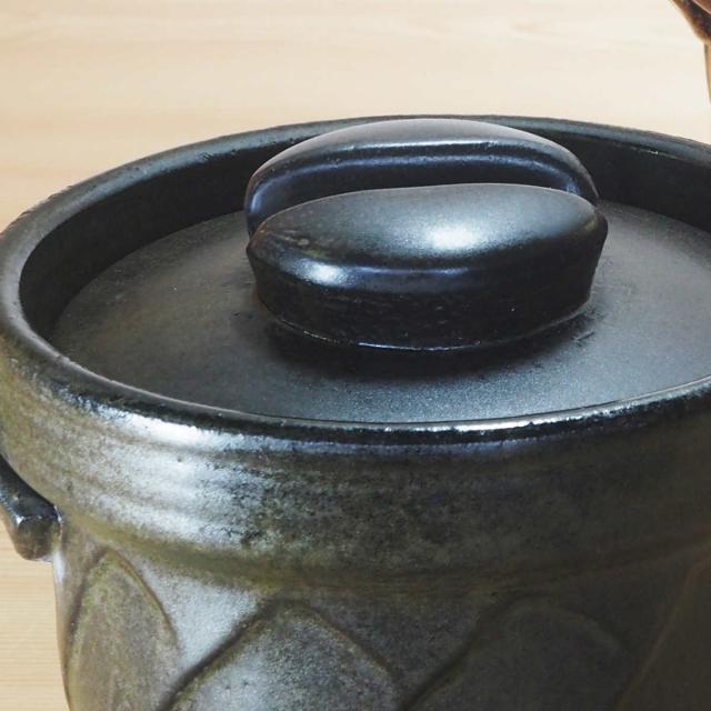 炊飯土鍋 2合炊 直火専用 ねじりごはん鍋 萬古焼 日本製 （ ガス火対応 電子レンジ可 オーブン可 土鍋 炊飯鍋 ご飯鍋 万古焼 2合炊き 2合 炊飯 両手鍋 炊飯直火鍋 土鍋ご飯 どなべ ）_6