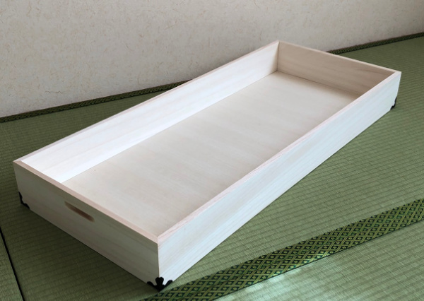 衣装ケース 総桐 衣裳箱 2段 ロング 日本製 幅98cm （ 桐衣装ケース 桐衣装箱 着物 収納 ケース 衣装箱 衣類収納 桐製 木製 桐ケース たとう紙 折らない 着物収納 蓋付き フタ付き 押し入れ収納 完成品 ）_8
