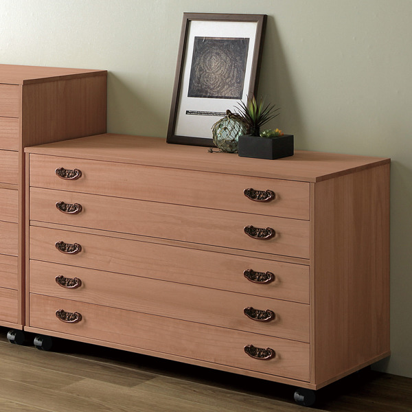 木製 和風チェスト 5引き出し キャスター付き マーゼルン 【公式通販】