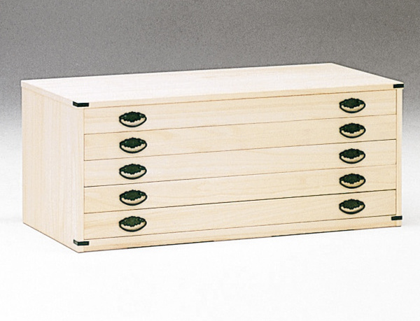 総桐チェスト 5段 桐たんす ロウ引き仕上 日本製 幅100cm （ 桐タンス タンス たんす 箪笥 ロウ引き 肥前桐民芸 完成品 チェスト 桐 和箪笥 着物収納 国産 着物 折らない 収納 衣類収納 たとう紙 ）