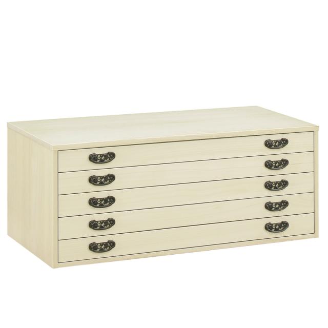 総桐 着物たんす 5段 上置き用 ろうびき仕上 日本製 幅100cm （ 桐たんす 桐 着物収納 天然木 木製 衣類収納 着物 引出し 完成品 収納 桐箪笥 桐タンス 国産 収納ケース 上置き チェスト 和箪笥 ）の通販は