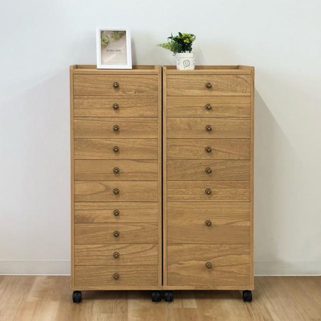 木製多段チェスト 書類棚 レターケース ツールボックス チェスト