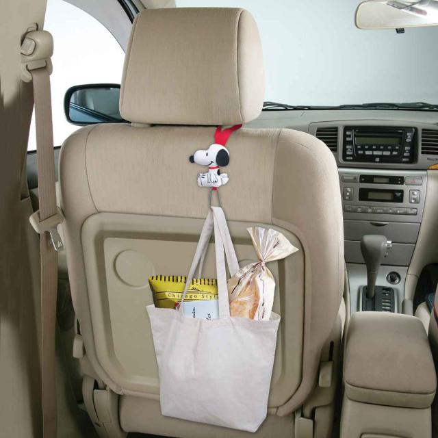 カー用品 フック スヌーピー 車 カーフック ヘッドレストフック 荷物 車内 車用 かばん掛け 荷物掛け ベビーカーフック 座席 後ろ 車の通販はau Pay マーケット リビングート